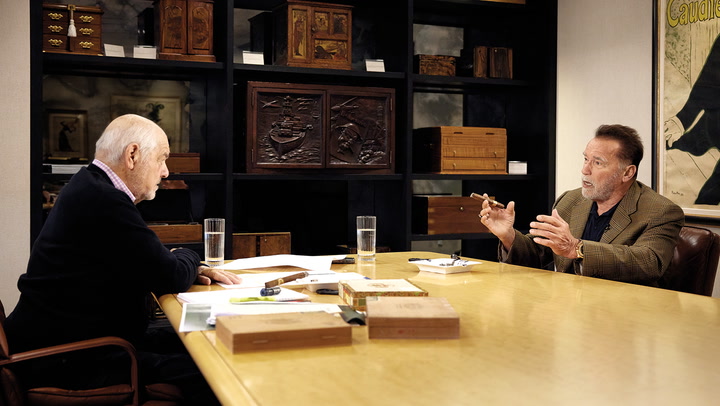 The Interview With Marvin R. Shanken Featuring Arnold Schwarzenegger - When Did Arnold Start Smoking Cigars?