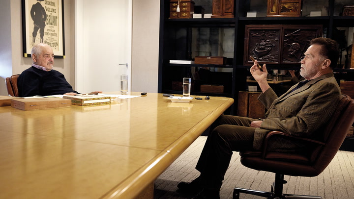 The Interview With Marvin R. Shanken Featuring Arnold Schwarzenegger - Arnold's Famous Cigar Tent
