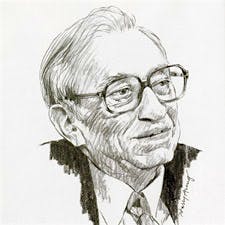 Standford Newman drawing portrait