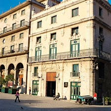 The atrium bar and restaurant inside the Hotel Marqués San Felipe is a quiet place to escape the noisy streets of Old Havana for a drink.