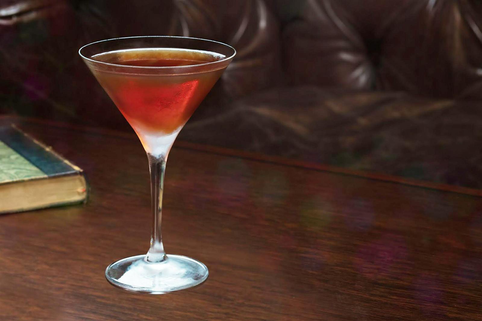 The Crybaby cocktail is made with Barbados and Dominican rum, Italian vermouth, banana, ginger, cinnamon and pimento bitters.