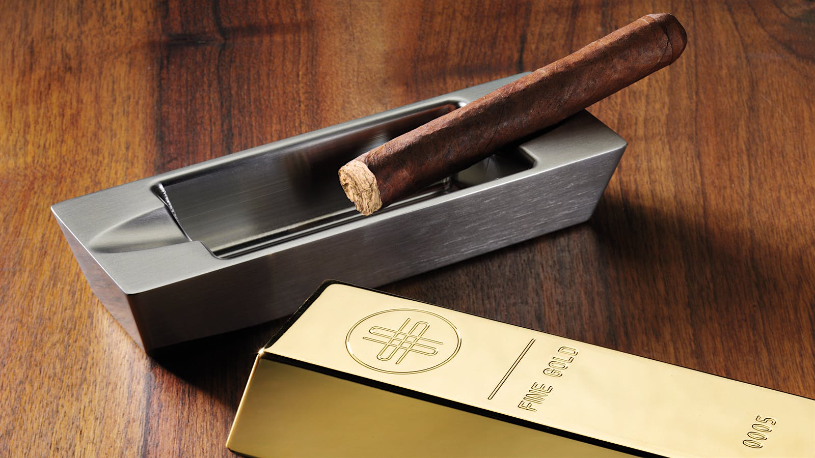 Son & Son Gold Bullion Ashtray