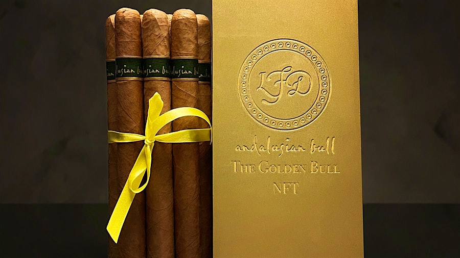 La Flor Dominicana Golden Bull NFT Auction Starting August 11