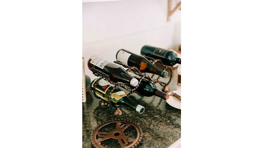 Ten Thousand Villages Bike Chain Wine Rack