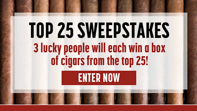 Win A Box Of Top 25 Cigars