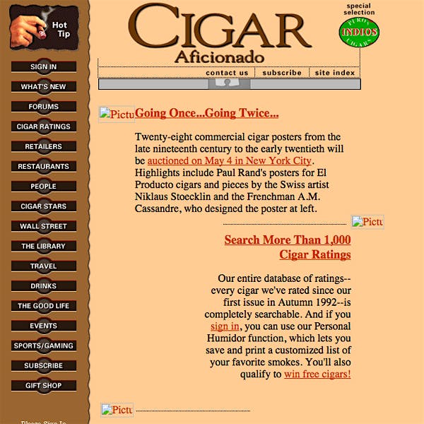 CigarAficionado.com, Circa 1996